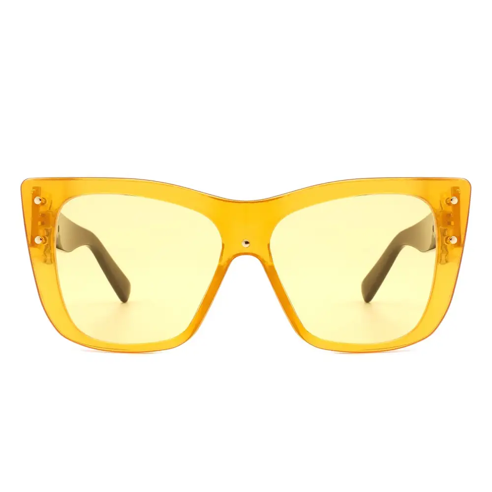 Narrow Cat Eye Square Frame Sunglasses