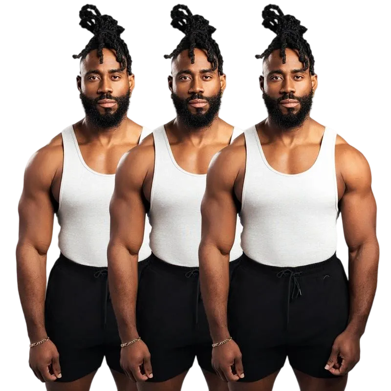 9PACK-Tank Top - Men's Shirt with Classic Design Fitness Wear Athletic Wear