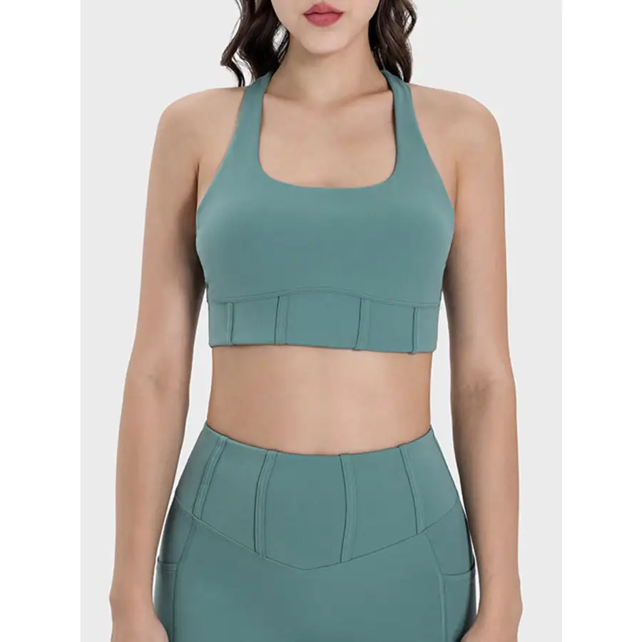 Square Neck Wide Strap Active Tank