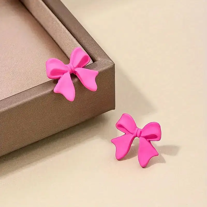 Graceful Bow Stud Earrings