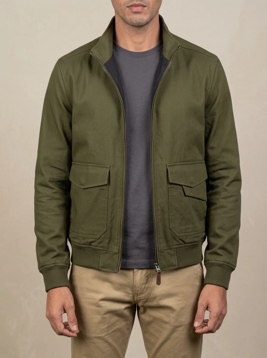 Military Zip Bomber Utility Jacket