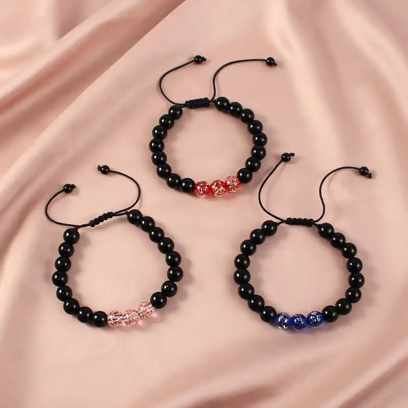 Obsidian Luminous Glowstone Bracelet