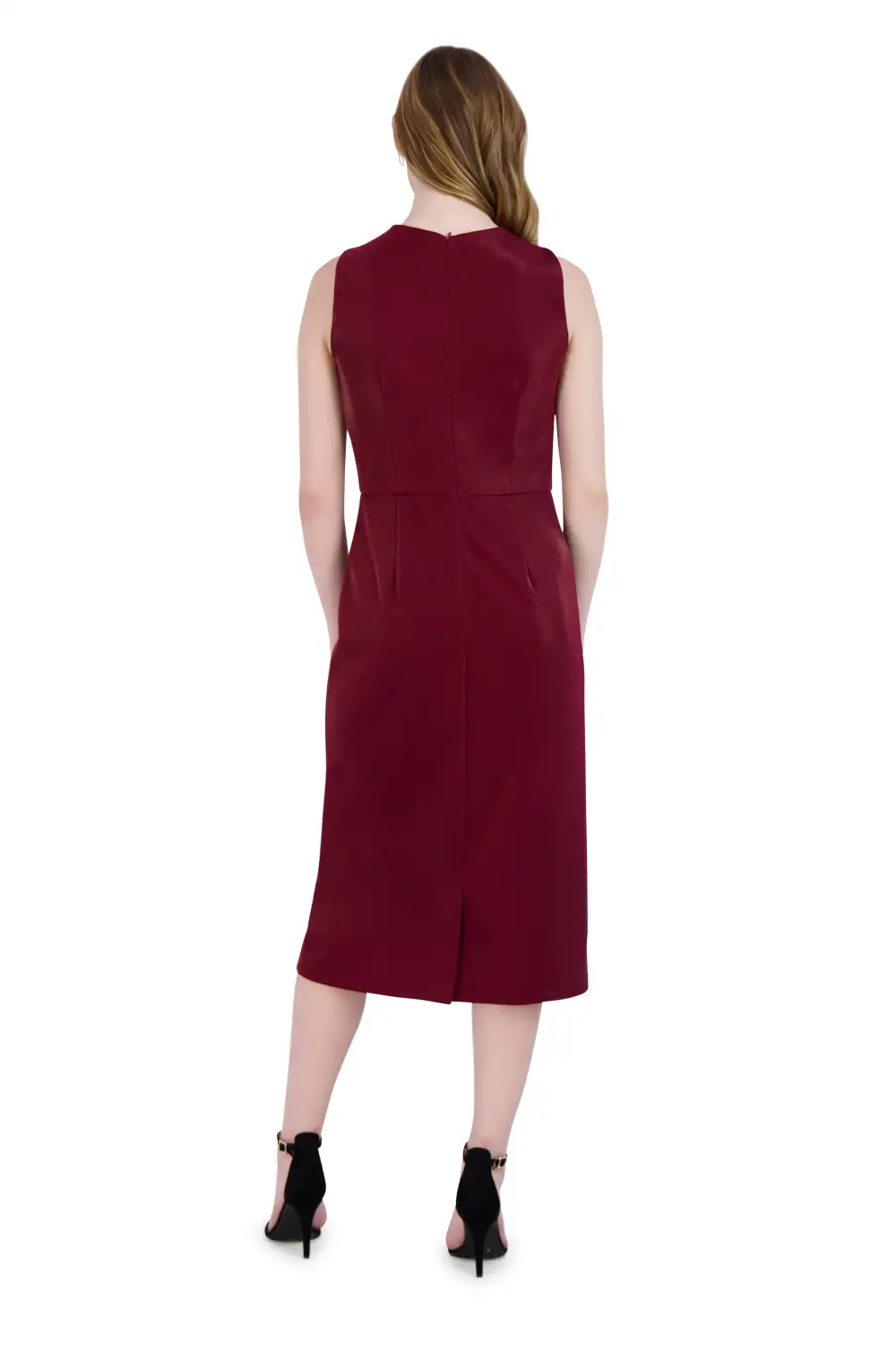Knot Neck Midi Dress