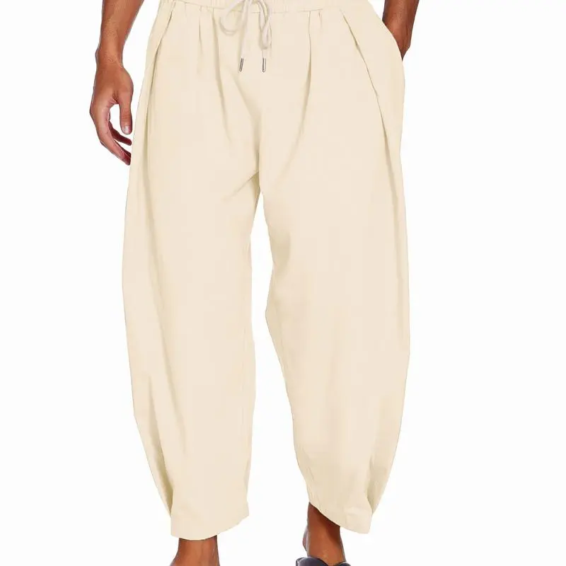Men's Cotton Linen Harem Pants