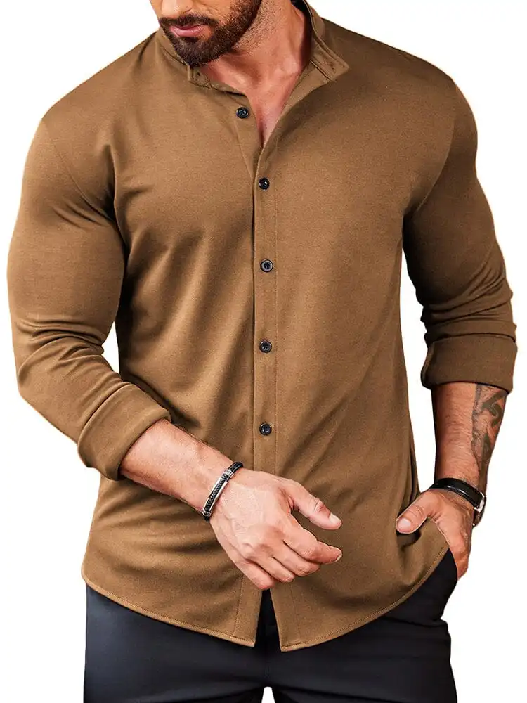 Casual Wrinkle Free Button Shirt