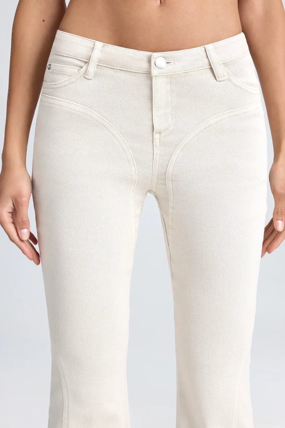 Classic Y2K Style Stretch Denim Trousers