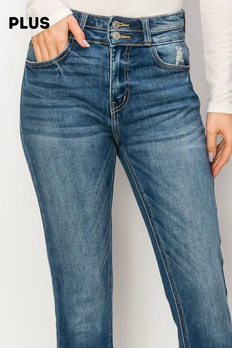 High Rise Skinny Cropped Denim Jeans