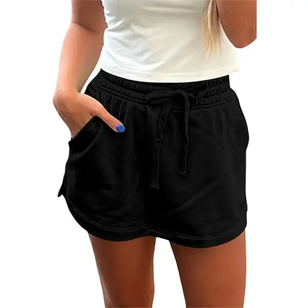 Drawstring Wrap Front Skort