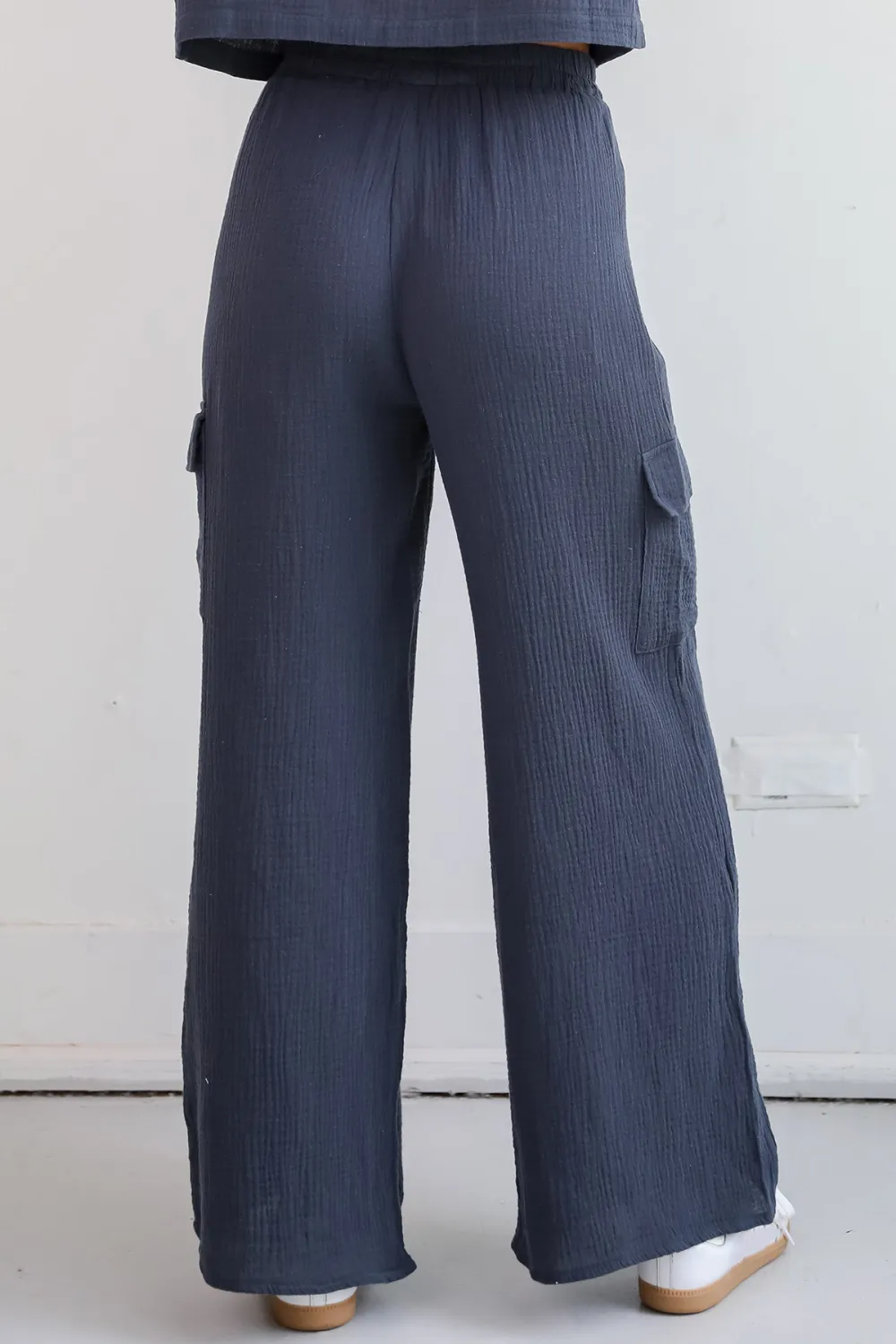 Perfect Charcoal Linen Cargo Pants
