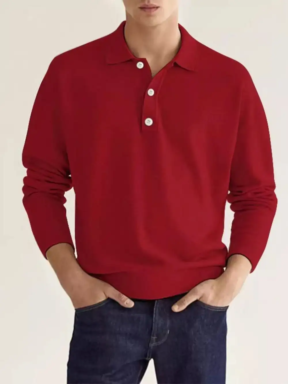 Long-Sleeve Polo Shirt