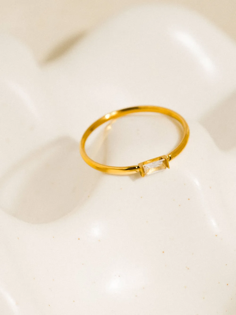 Delicate Stone Accent Band