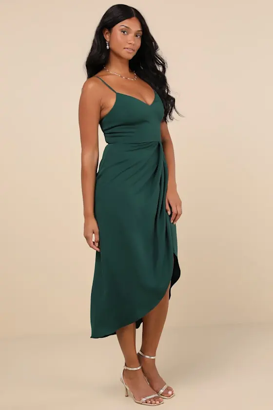 Reinette Navy Blue Midi Dress