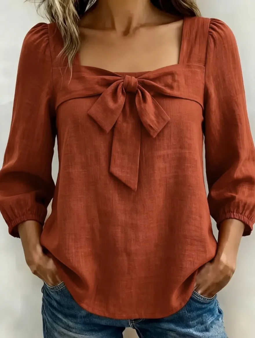Women's Casual Fashion Pure Cotton Shirt