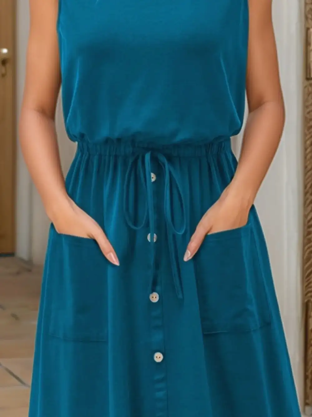 Everyday Round Neck A-Line Dress