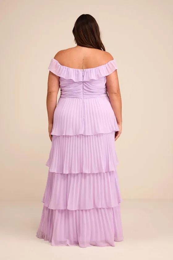 Always Remarkable Light Blue Floral Off-the-Shoulder Maxi Dress