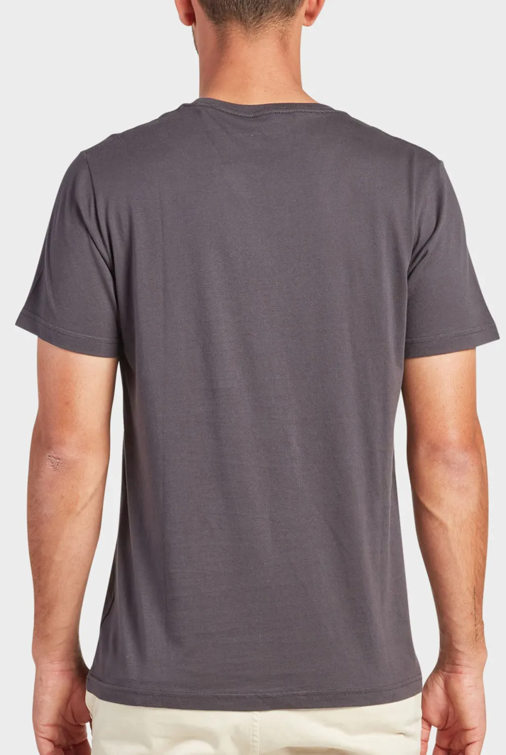 Black Short Sleeve Crew Neck Tee