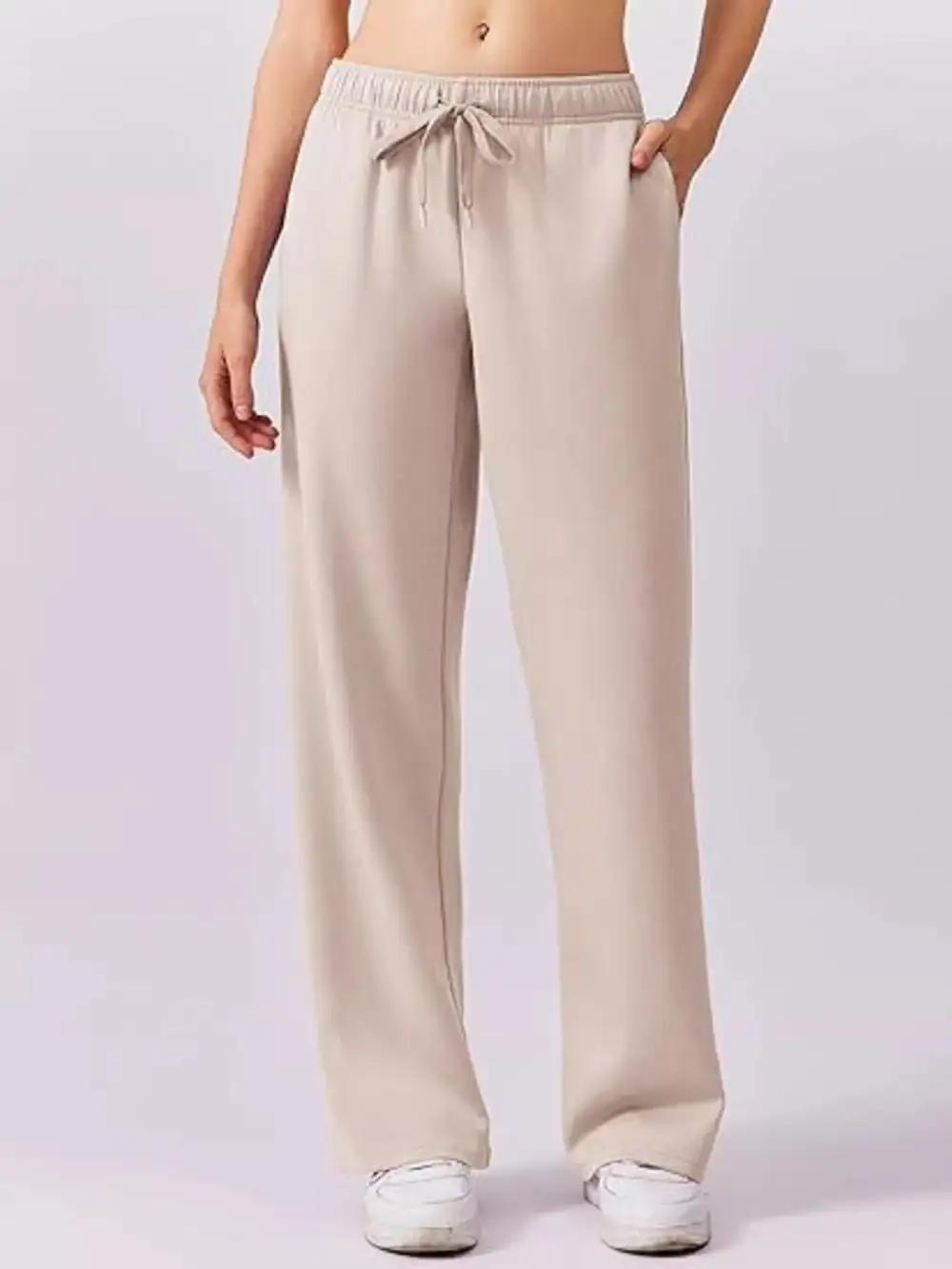 Relaxed Fit Quarter Zip Top and Pants Set