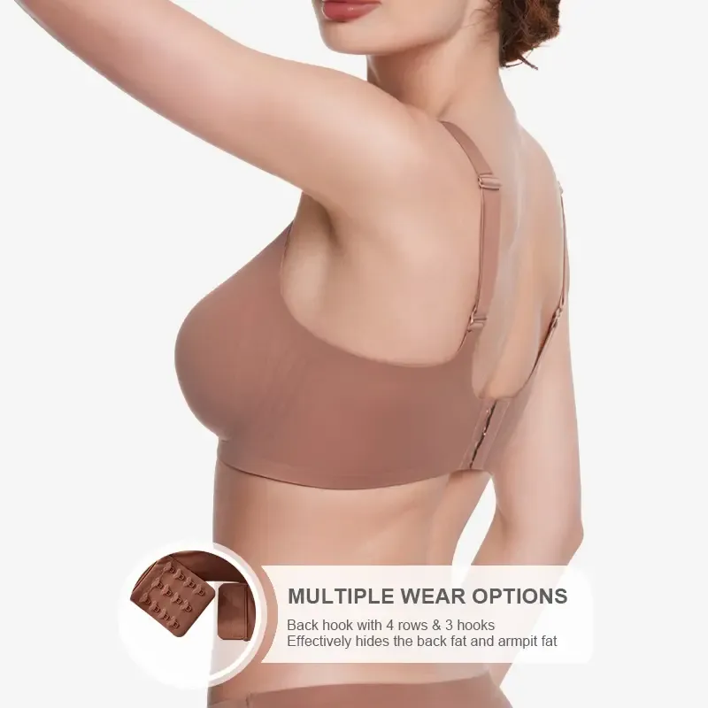 Jelly Wireless Women Comfortable Push Up Bras Wireless Seamless Full Coverage Bra Buttery Soft Everyday Tshirt Bra