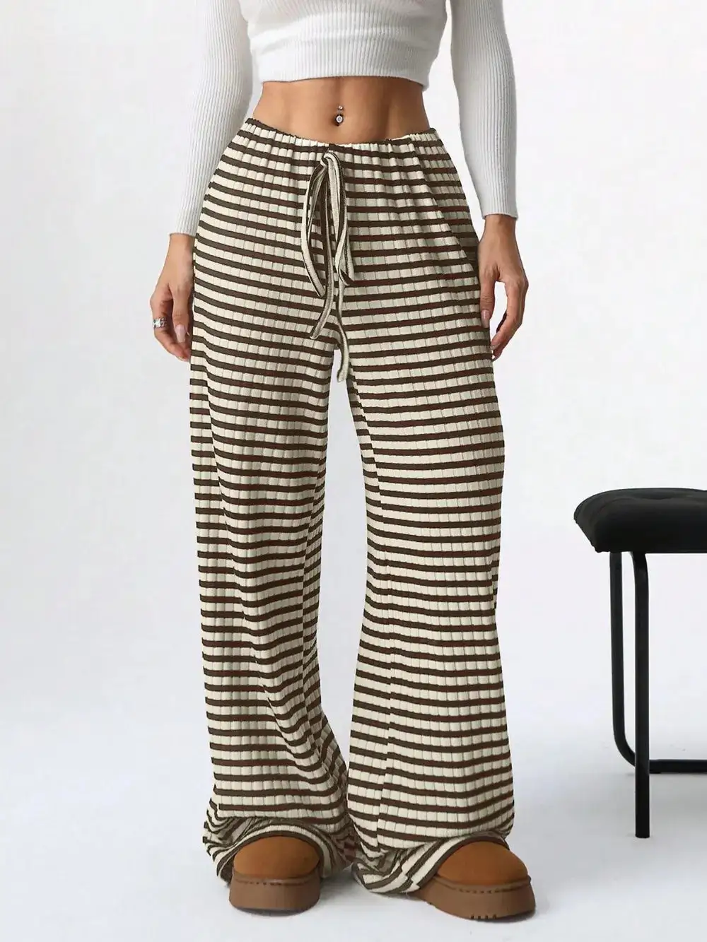 Modern Tie Waist Tie Detail Pants