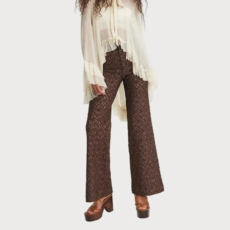 Wide-Leg Flare Women's Trousers