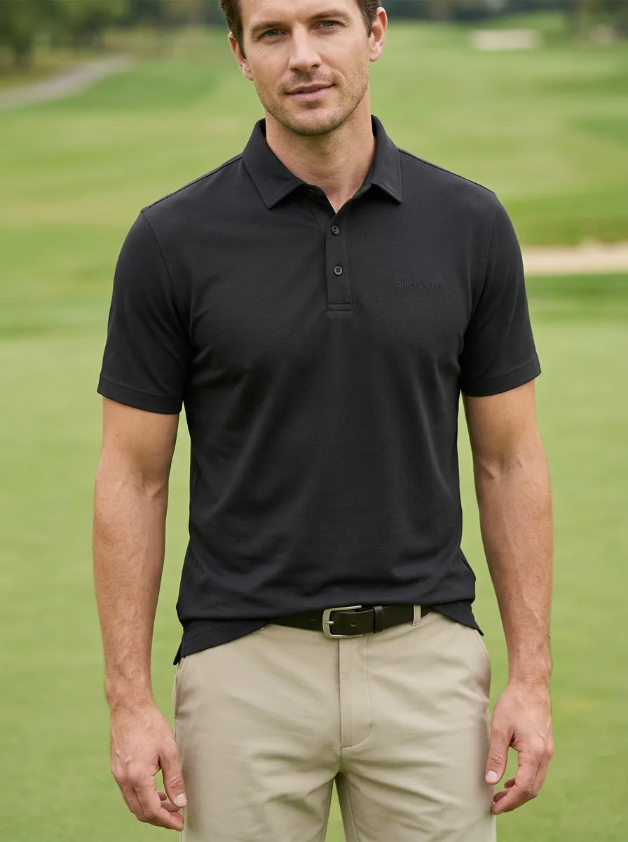 Embroidered Golf Polo Shirt