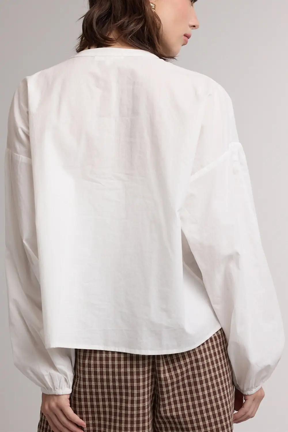 Button Front Relaxed Lightweight Layering Shirt