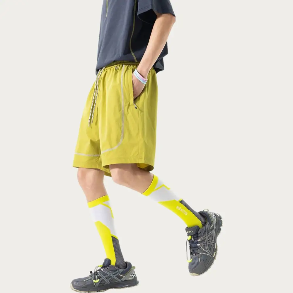 Drawstring Pocketed Lightweight Men's Athletic Shorts