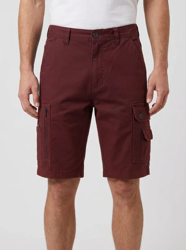 Men's Casual Outdoor Navy Blue Multi-Pocket Cargo Shorts