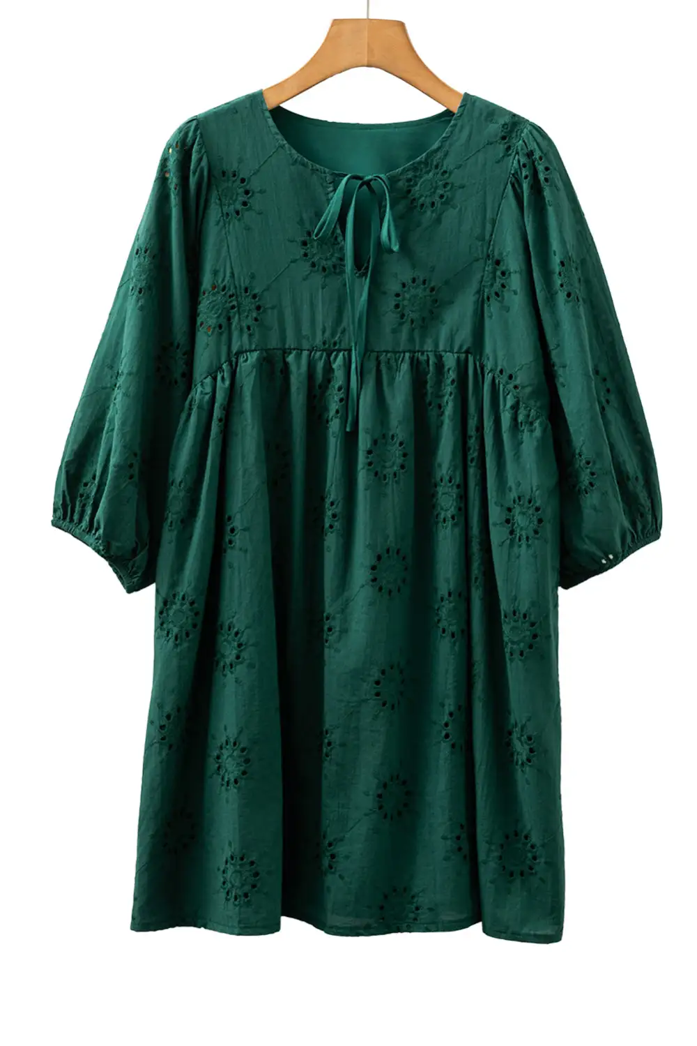 Wearable Cut Embroidered Eyelet Mini Dress