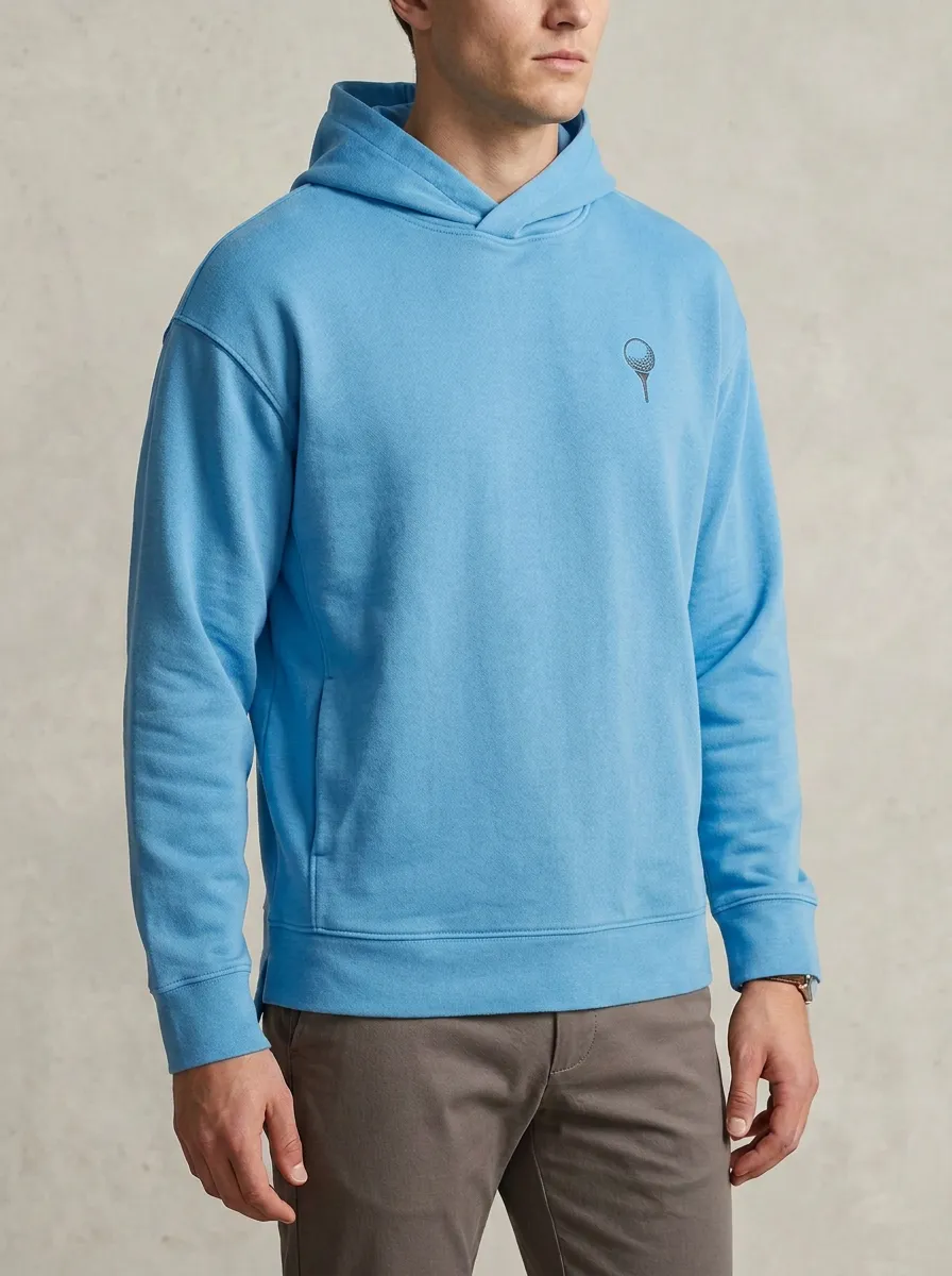 Fairway Golf-Ball Ball-On-Tee Golf Casual Hoodie