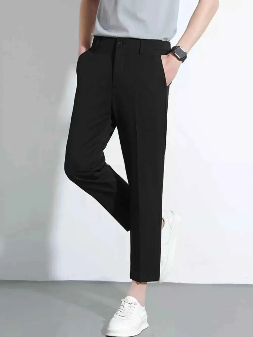 Slim Fit Cropped Pants