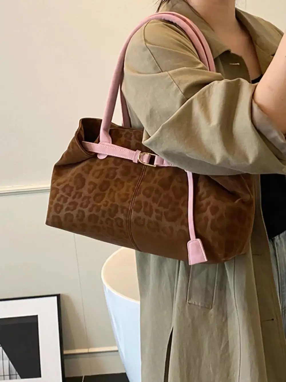 Leopard Print Everyday Handbag