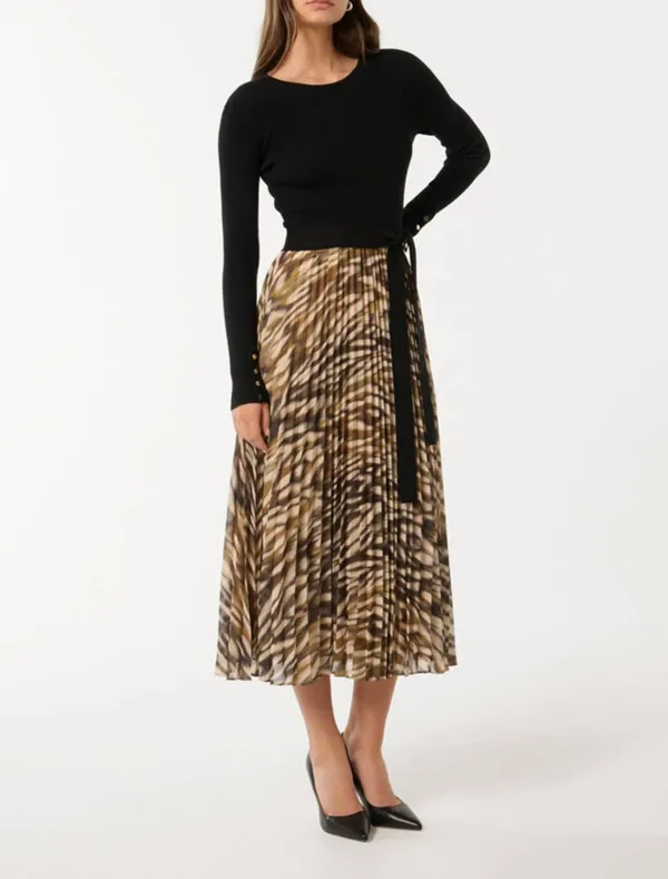 Printing Knit Dress