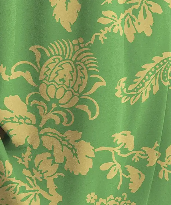 Glamorous Green Print 3/4 Sleeve Mini Dress
