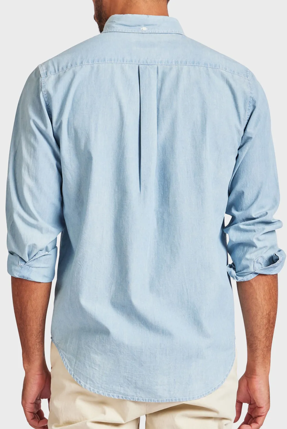 Light Blue Cotton Chambray Shirt