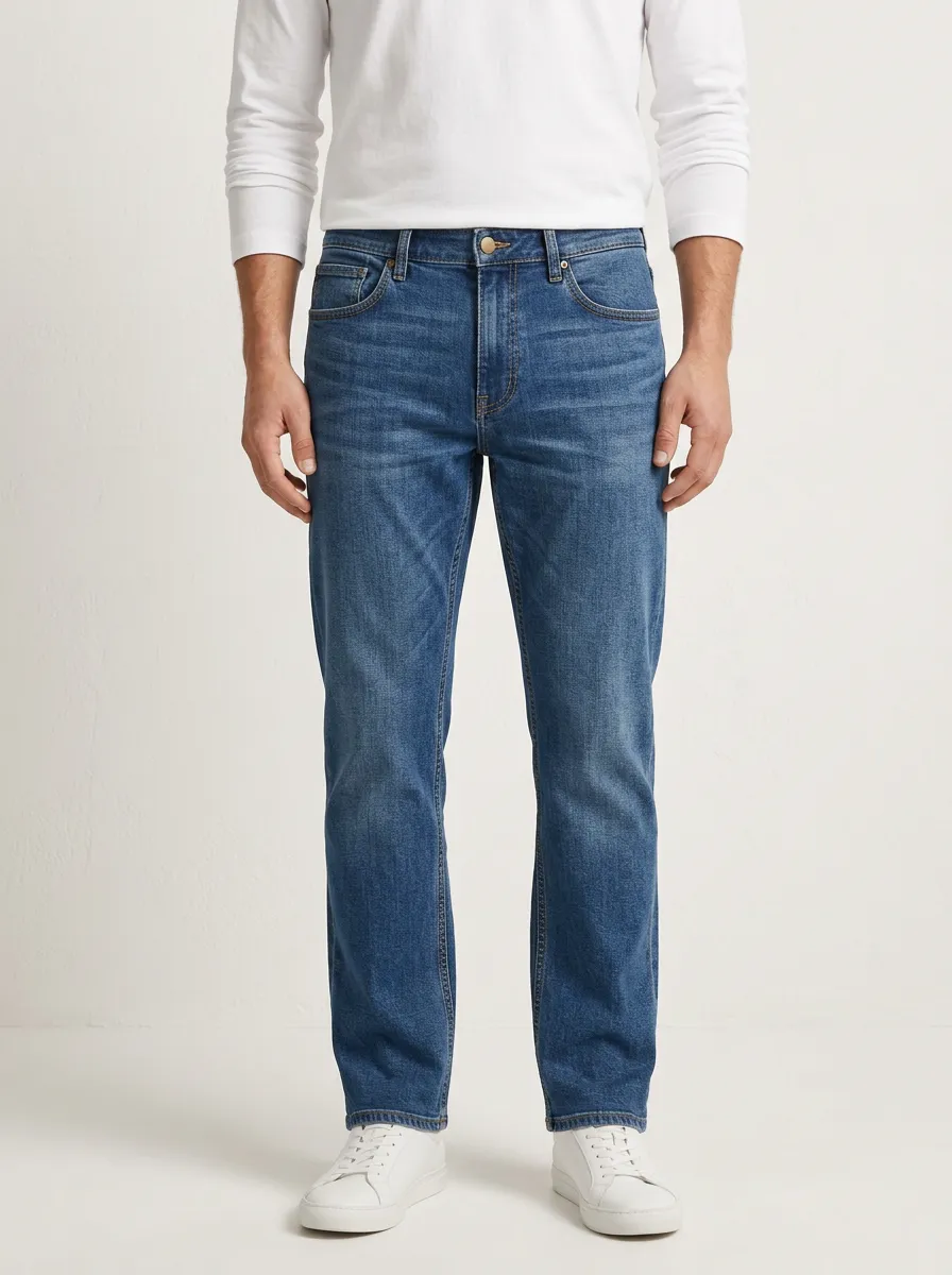 Everyday Textured Relaxed Jeans