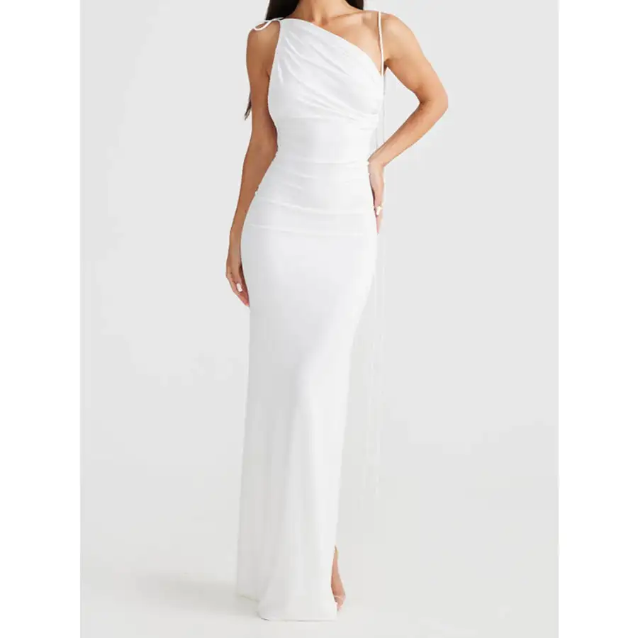 Backless Slit Sleeveless Bodycon Maxi Dress