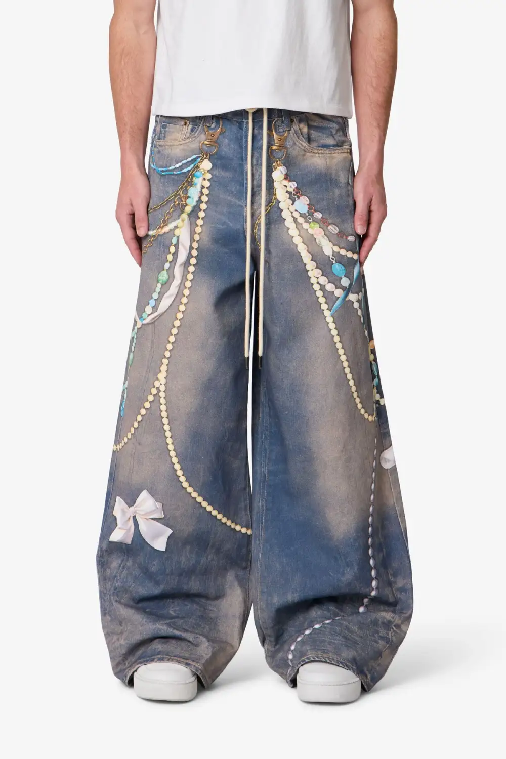Chain Printed Jeans