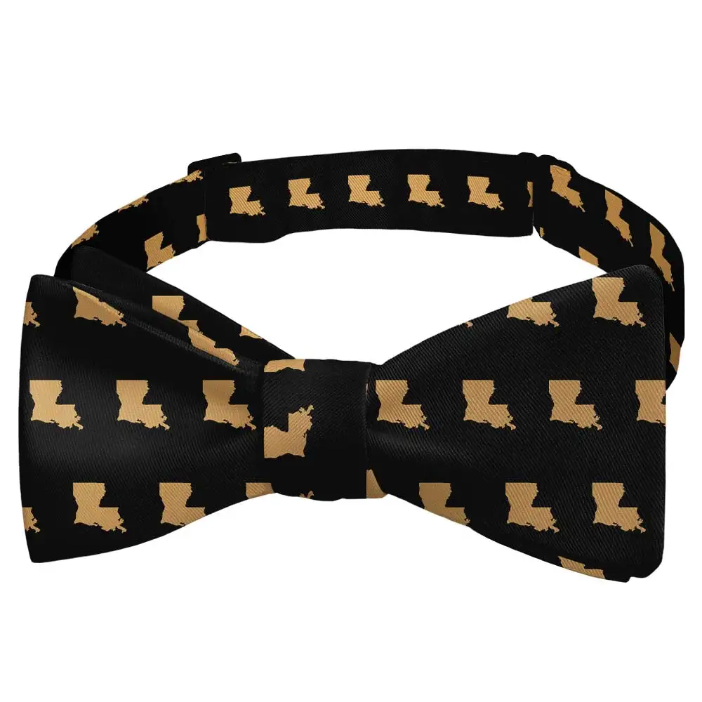 Tasteful Outline Motif Bow Tie