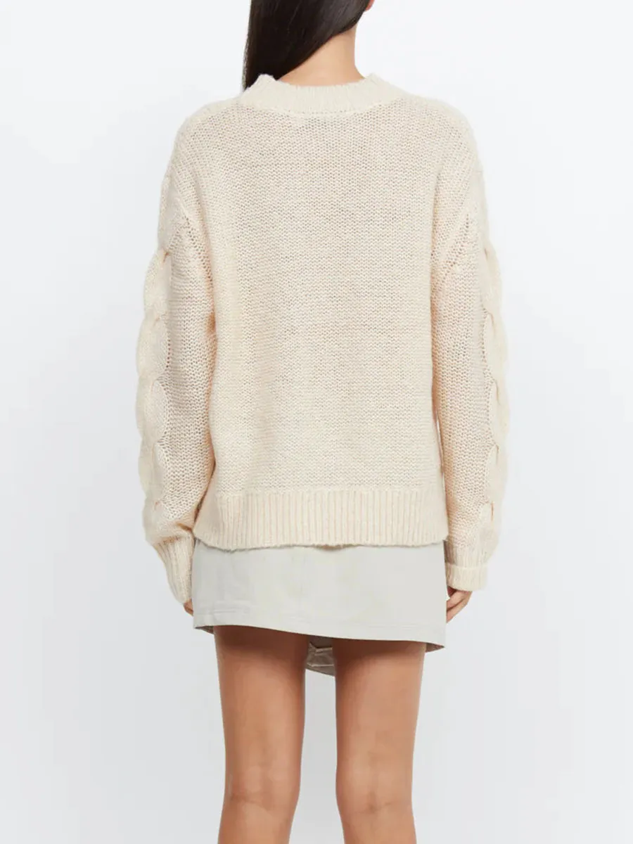 MOCK NECK KNIT JUMPER