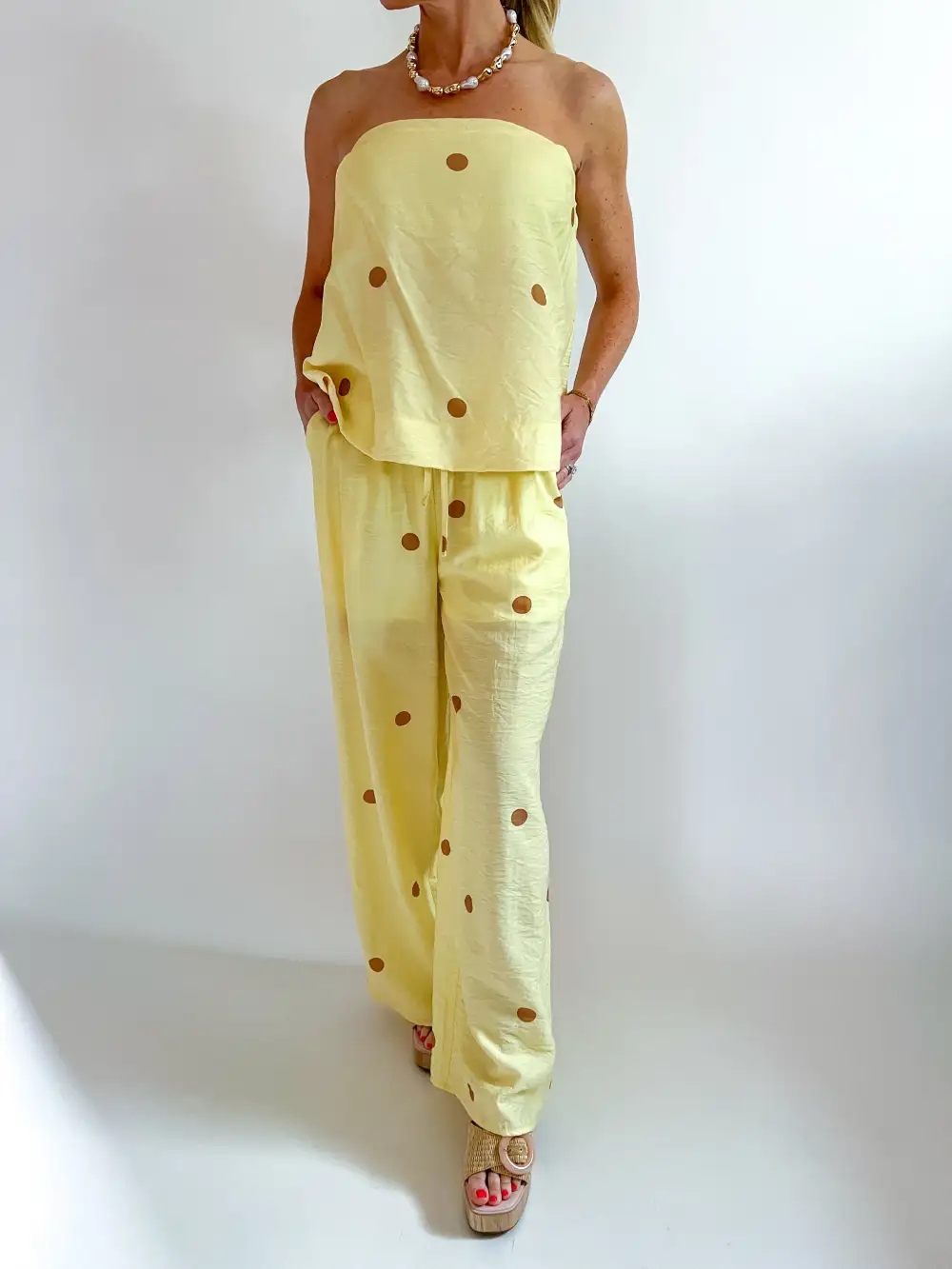 Printed Top And Pants Set
