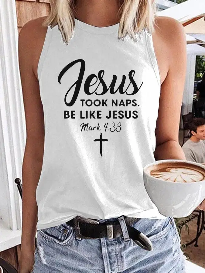 Women's Jesus Took Naps Be Like Jesus Tank Top