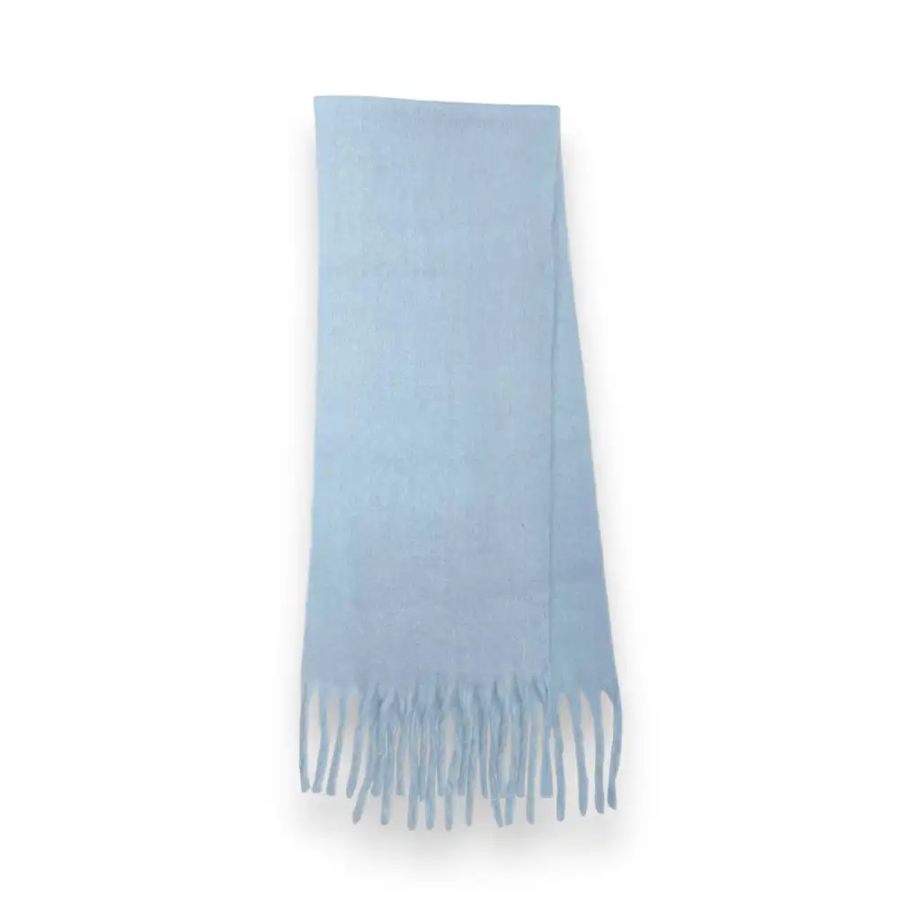 Soft Plain Tasseled Blanket Scarf