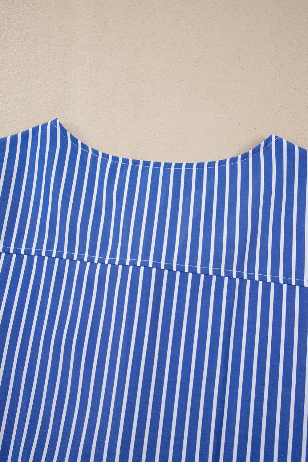 Striped Bow Detail Puff Sleeve Blouse