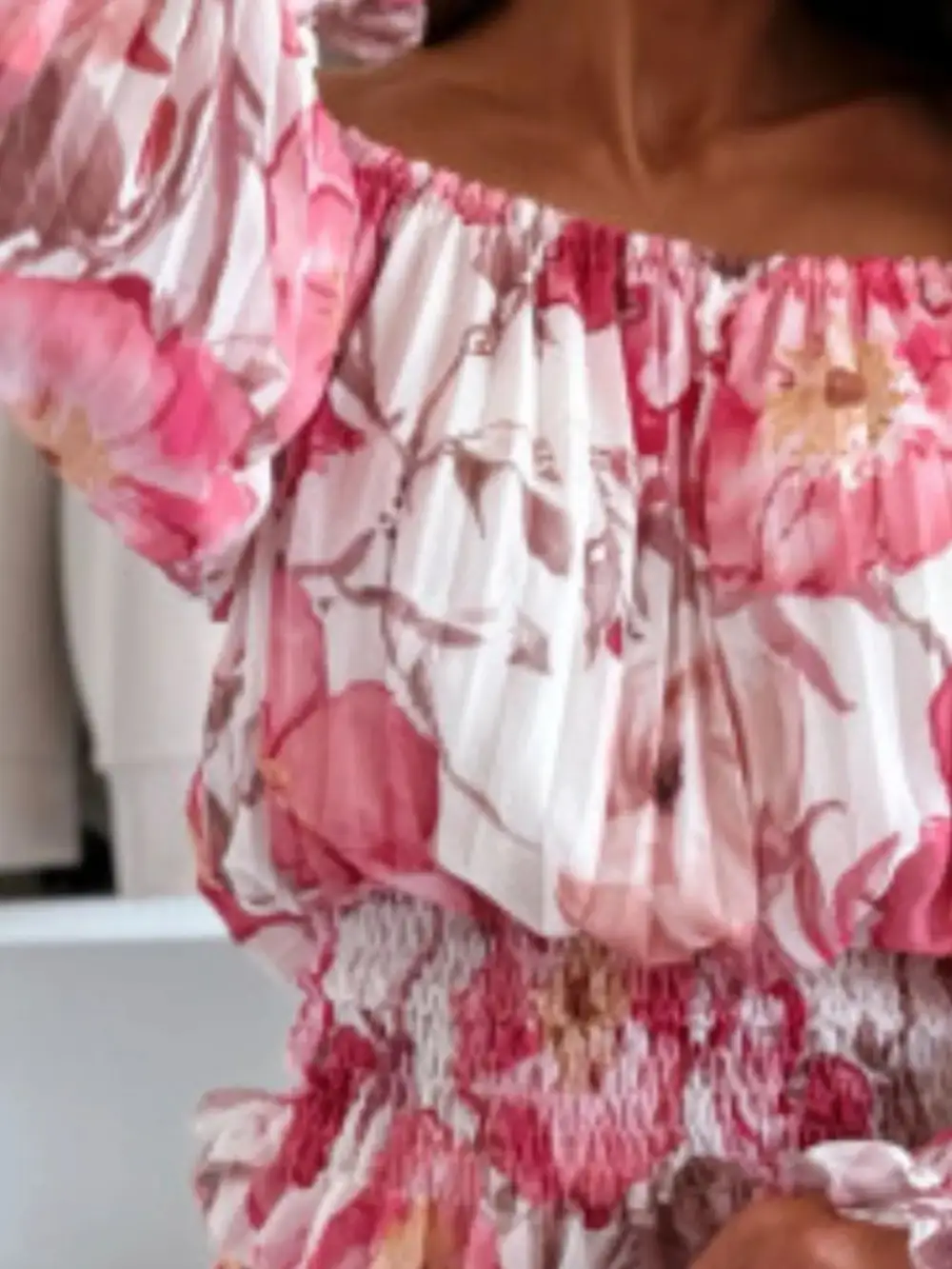 Shoulder Ruched Coordinated Set