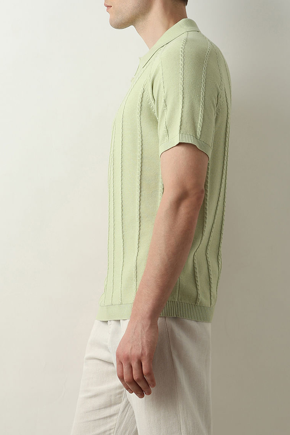 Green Organic Cotton Polo T-shirt