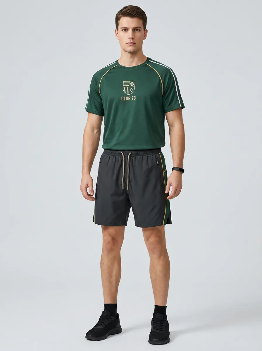 Men's Club 78 Shield Graphic Printed Sportswear Set