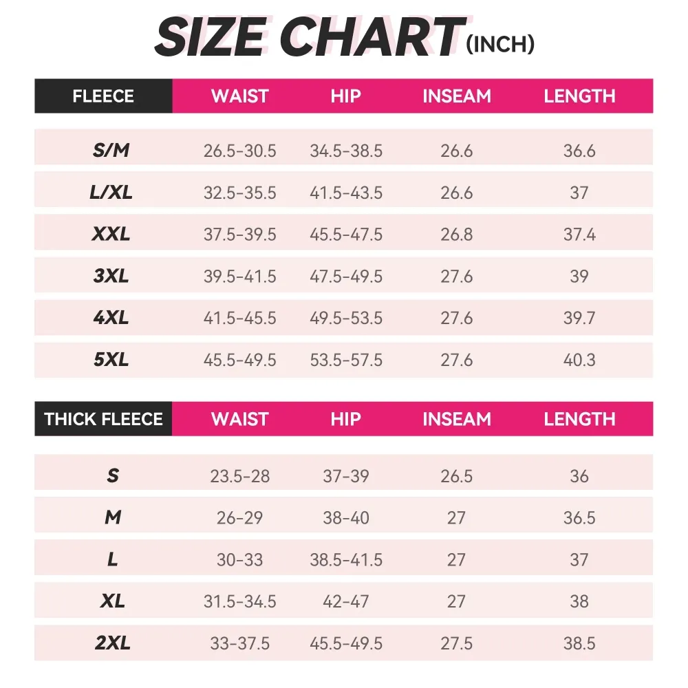 Women's High Waisted Fleece Yoga Pants