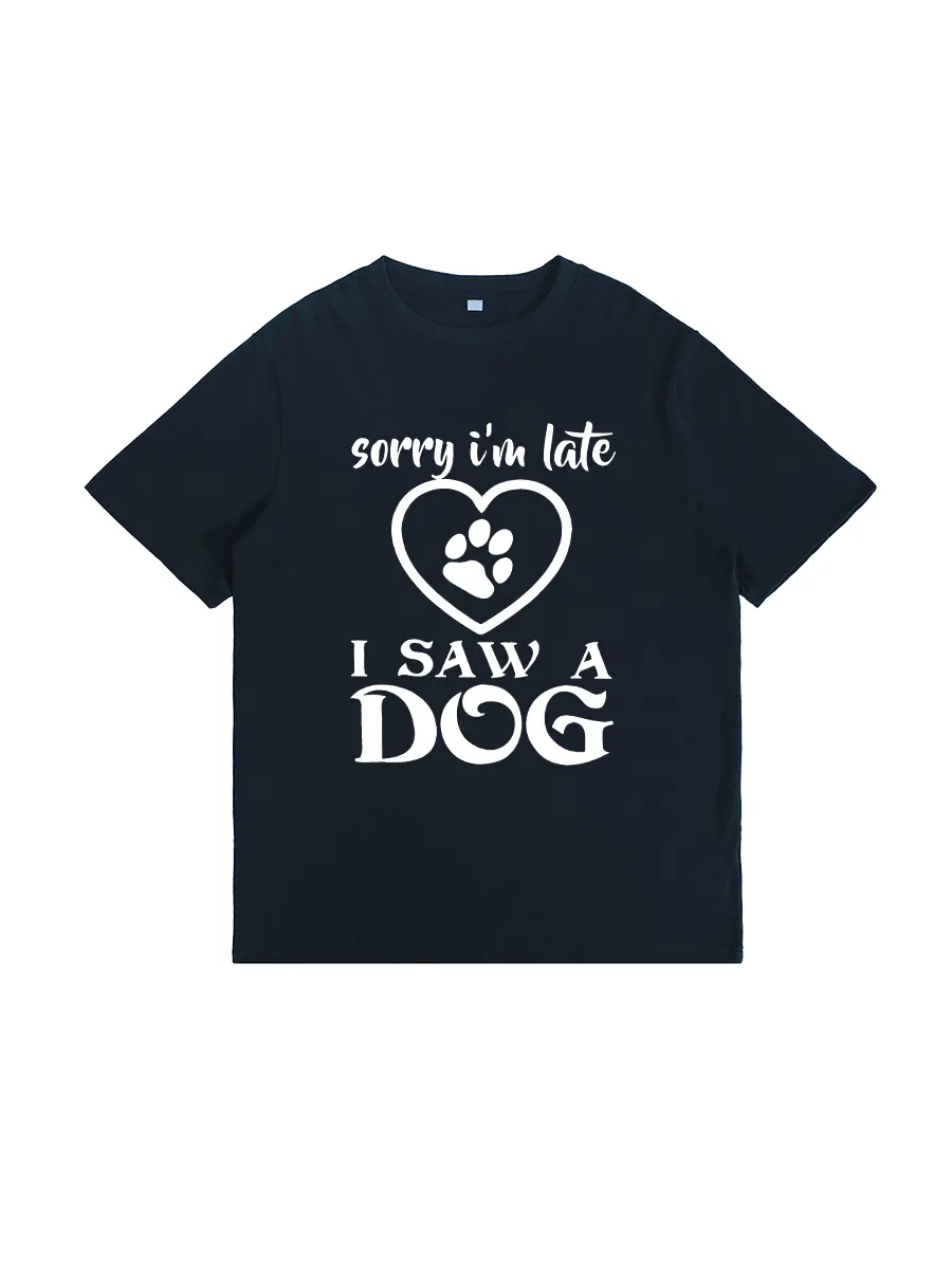 Dog Lover Late Apology Graphic Tee