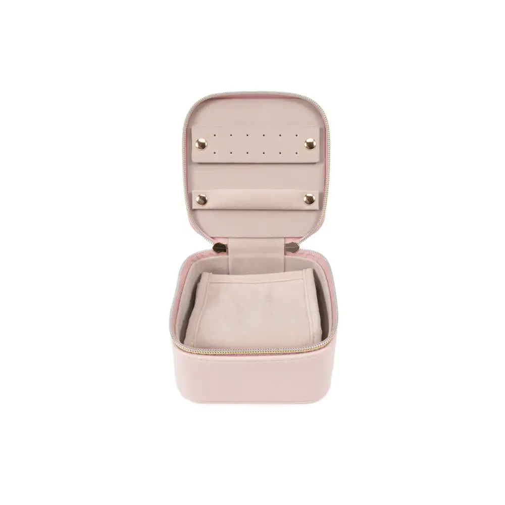 Zippered Travel Jewelry Case with Pouch